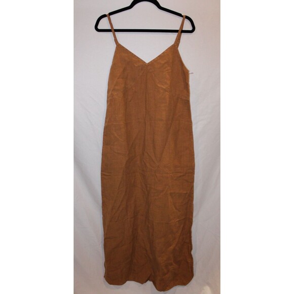 MATE THE LABEL BROWN WOMEN'S‎ MAXI LINEN DRESS SZ S NWT $148 - Picture 4 of 8
